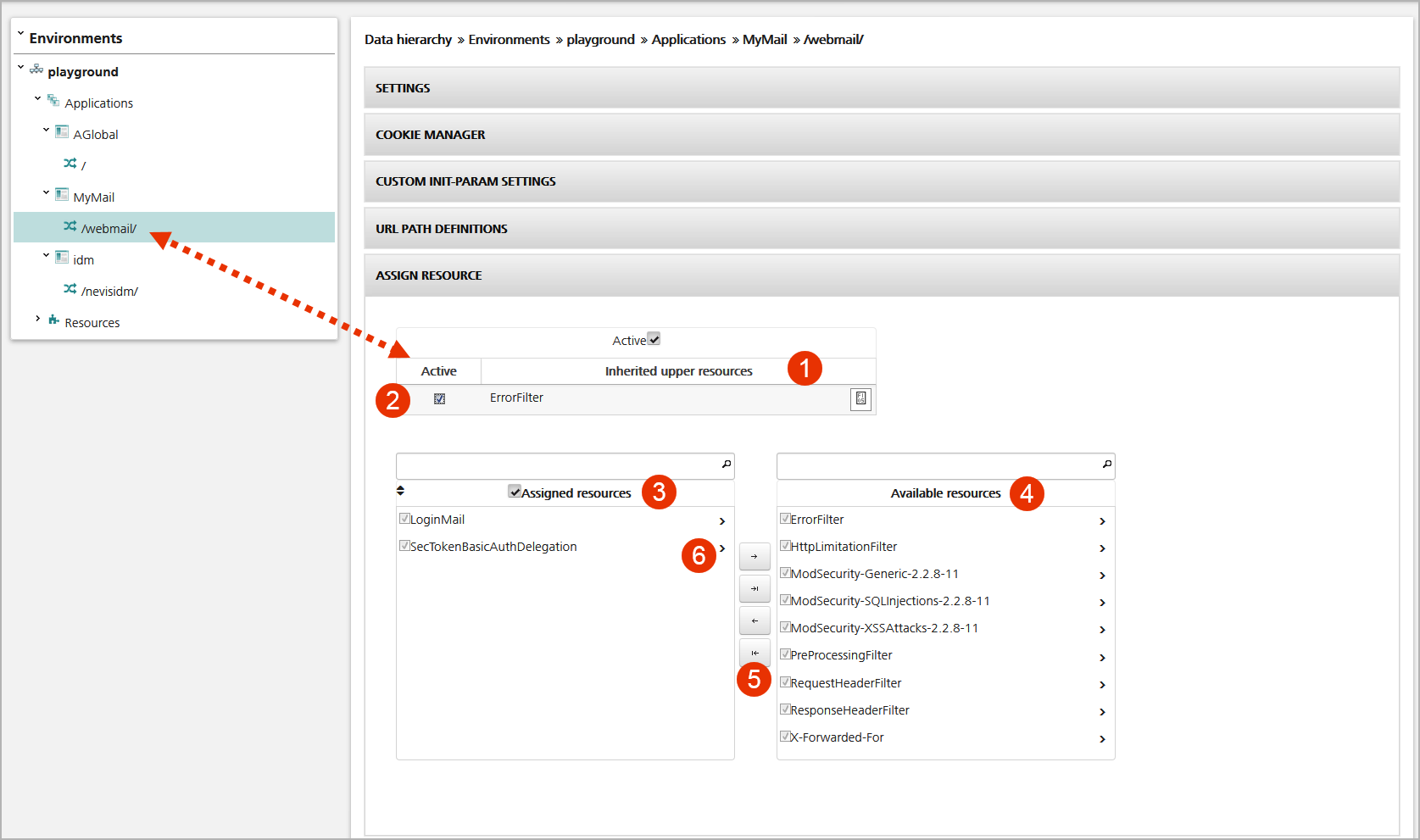 Assign Resource panel
