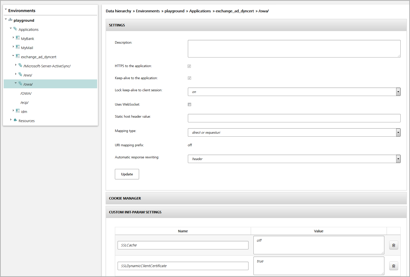 Enable dyncert and lock client session