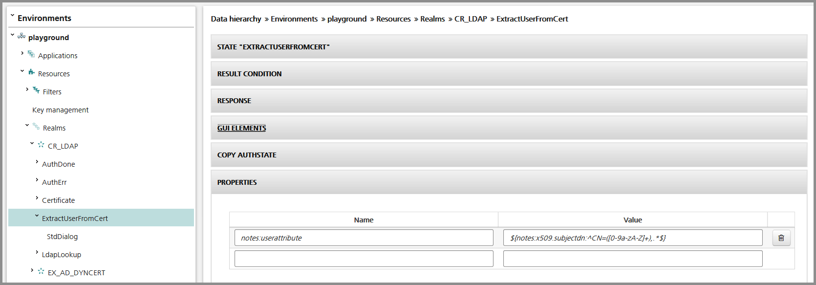 Extract the common name from the certificate's subject