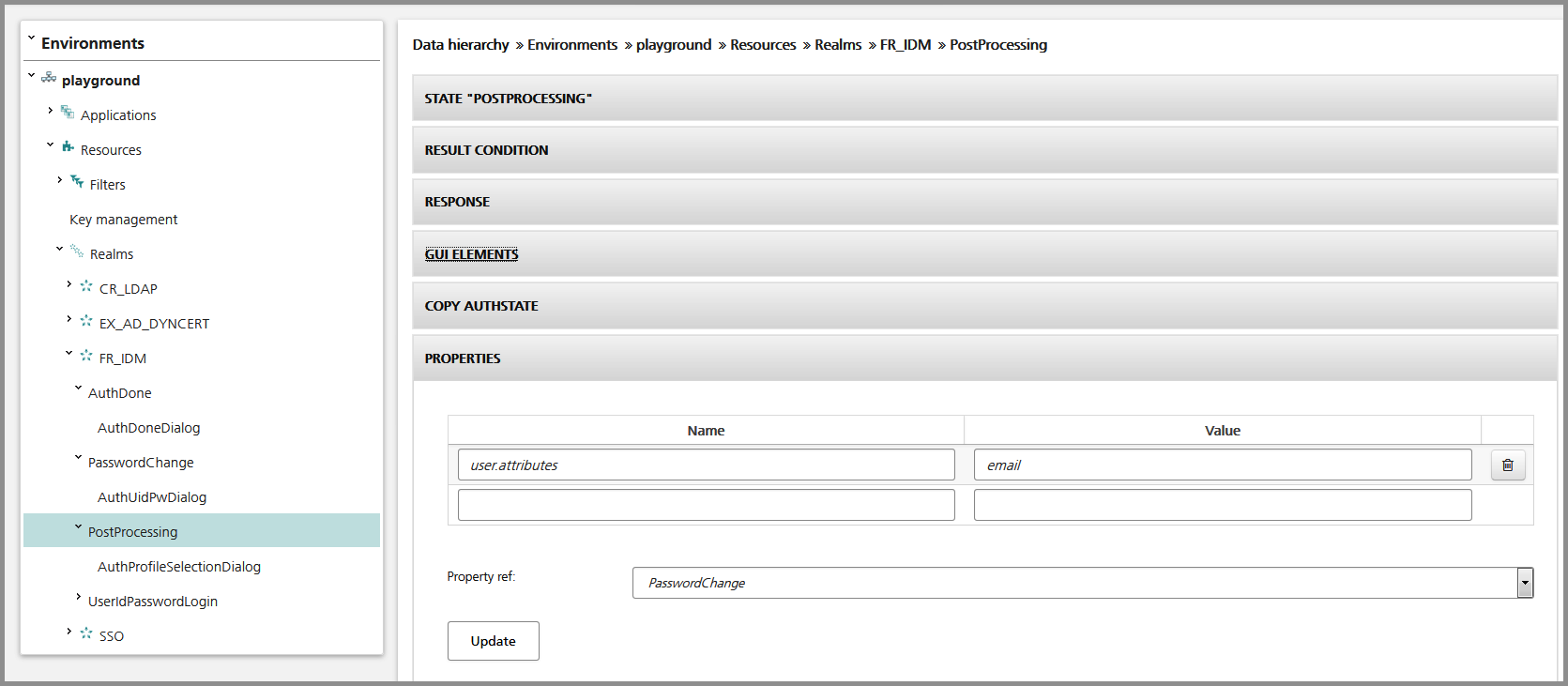Fetch the email attribute using an IdmGetPropertiesState