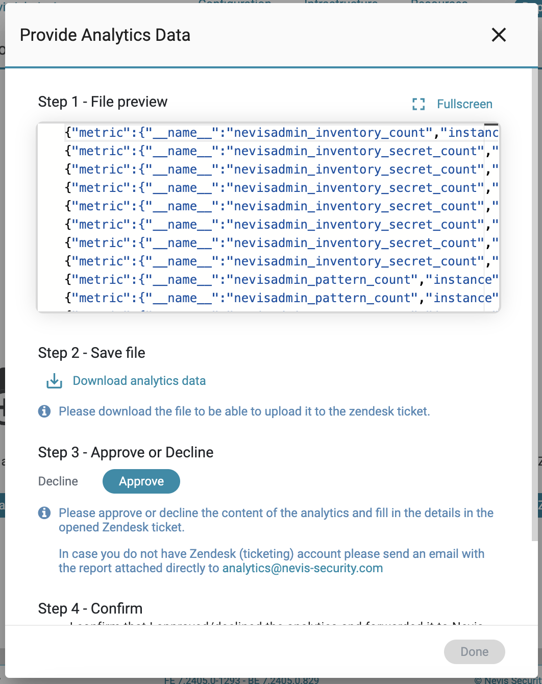 Product Analytics screen - Product Analytics