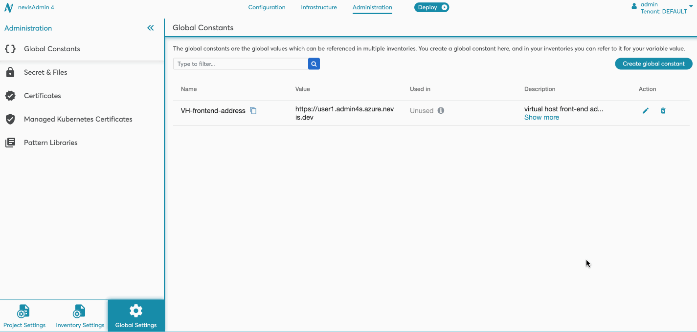 How to refer to a global constant in a variable by copy-pasting the reference