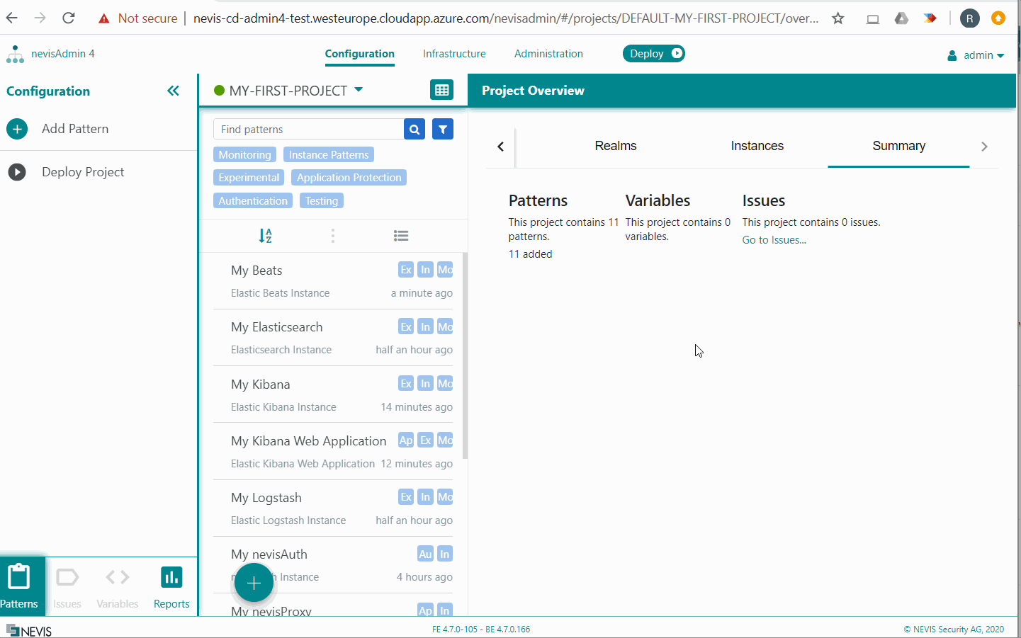 How to deploy Monitoring patterns
