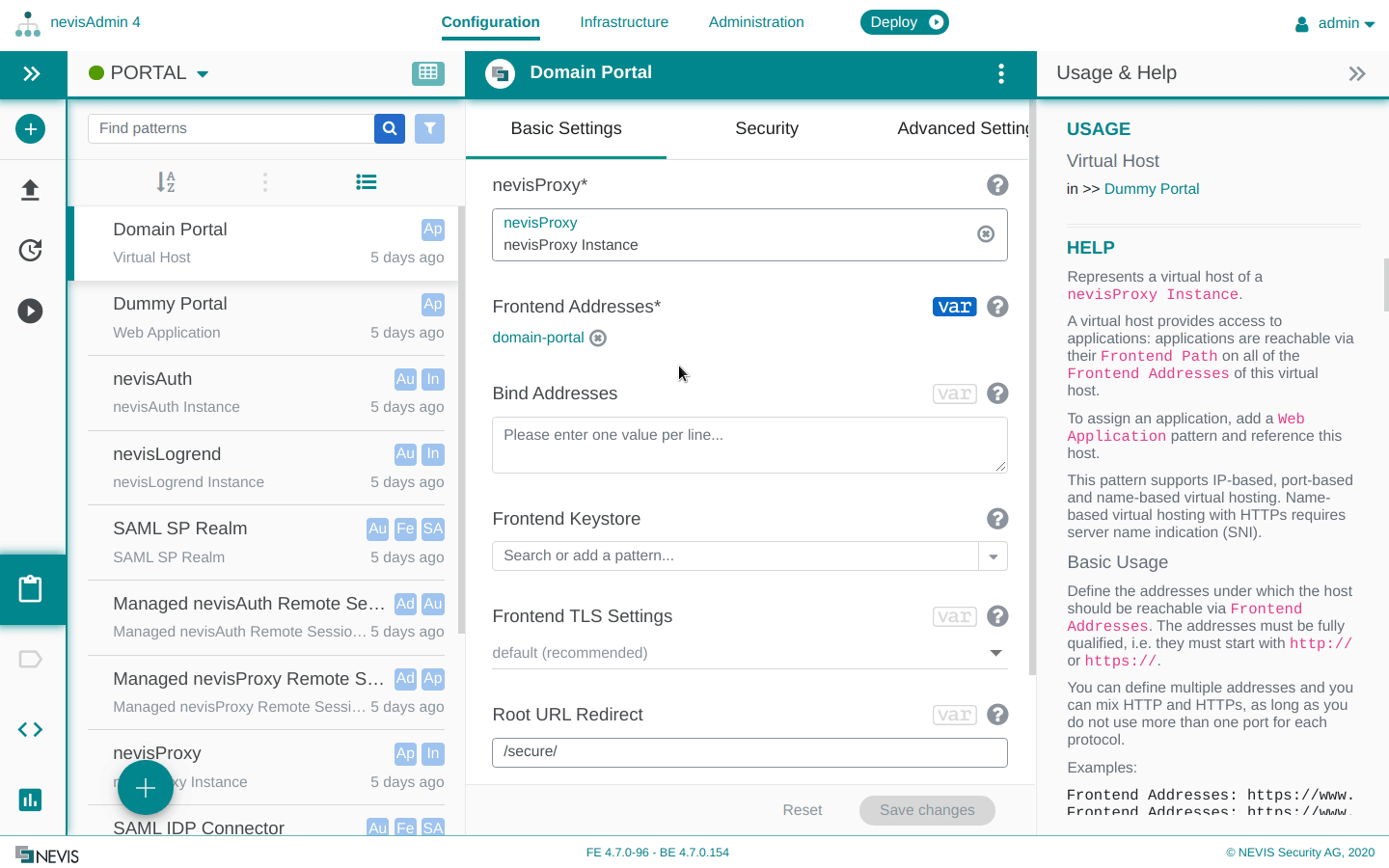 How to use nevisKeybox for nevisProxy frontend HTTPS