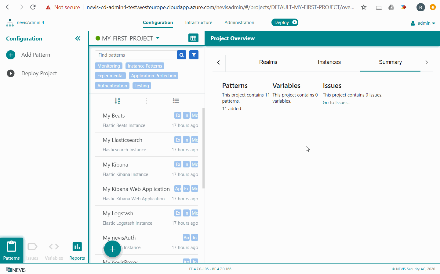 How to access a Kibana application protected by nevisProxy