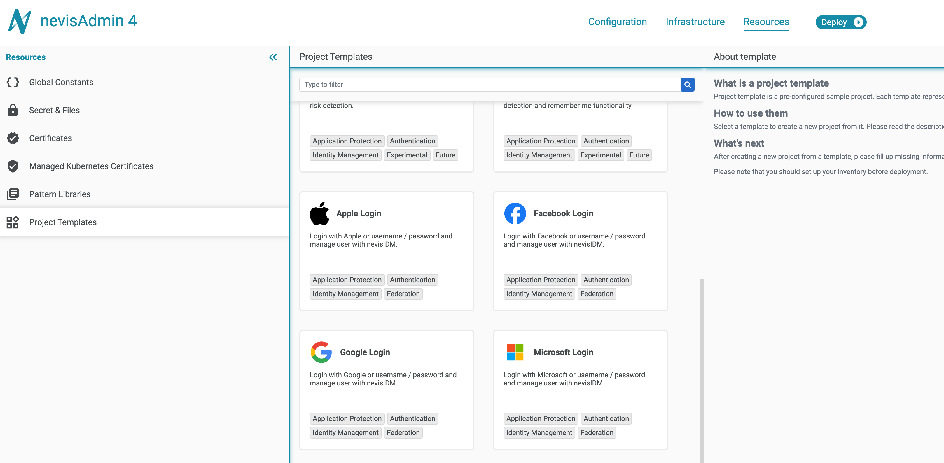 Social Login Project Templates