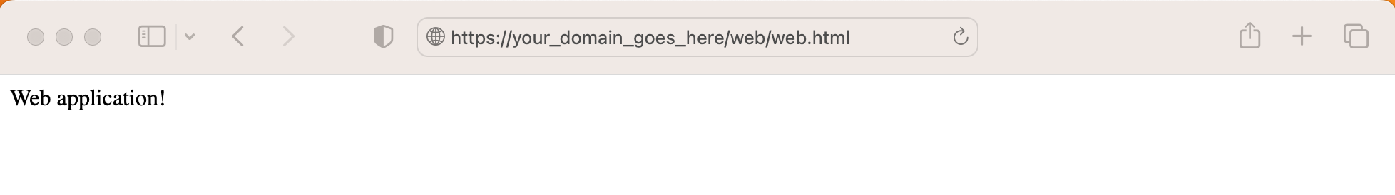 Successful login static webpage