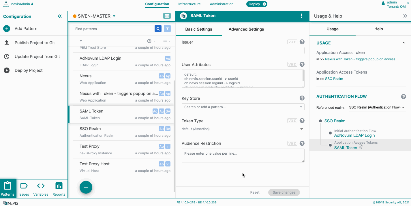 How to check the usage of patterns